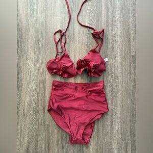 Áncora high waisted bikini set